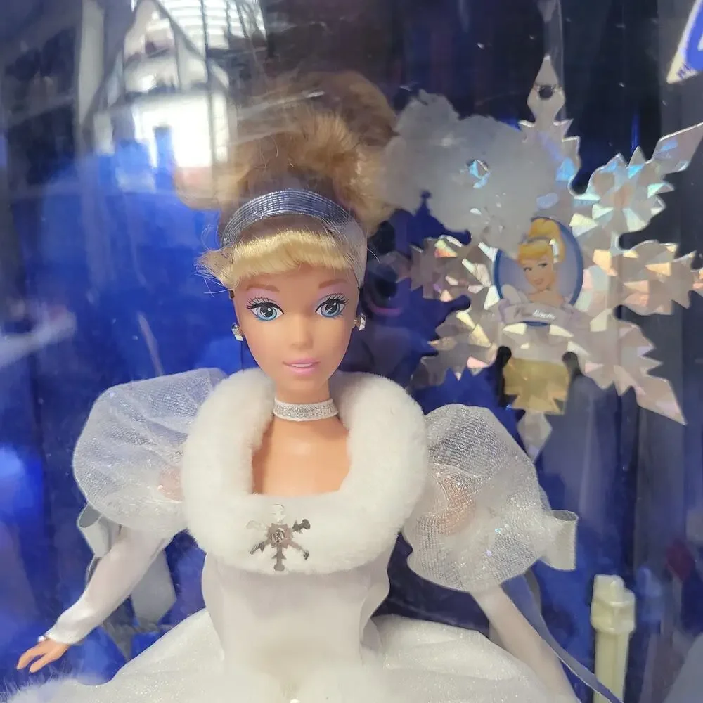 Mattel Holiday Princess Barbie Walt Disney Cinderella Doll, 1996, New in Box